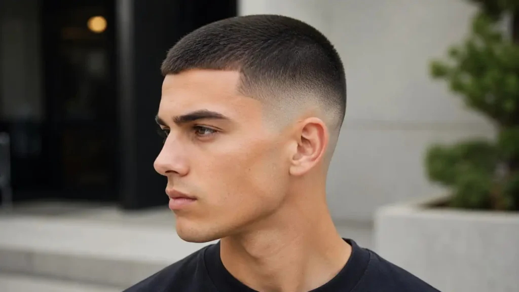 Buzz Cut Mid Fade
