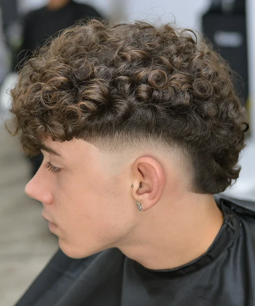 Curly Burst Fade
