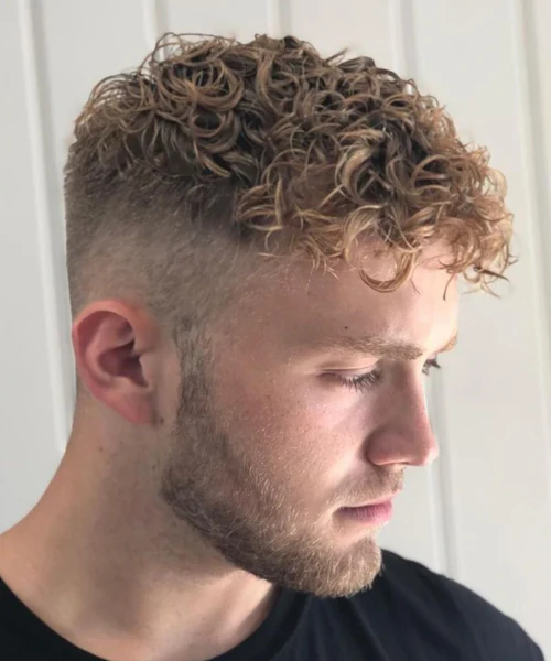 Curly High Fade