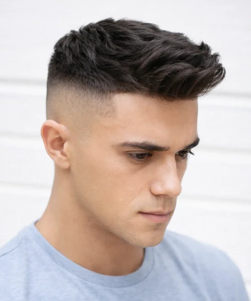 High Fade with Quiff