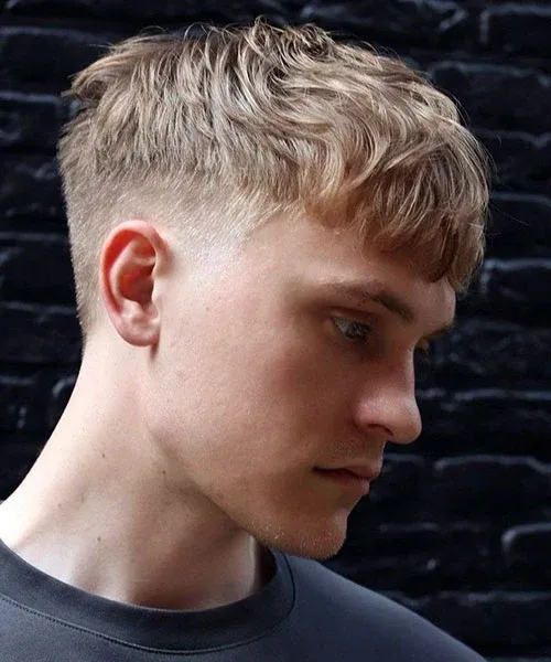 Messy Fringe Low Fade