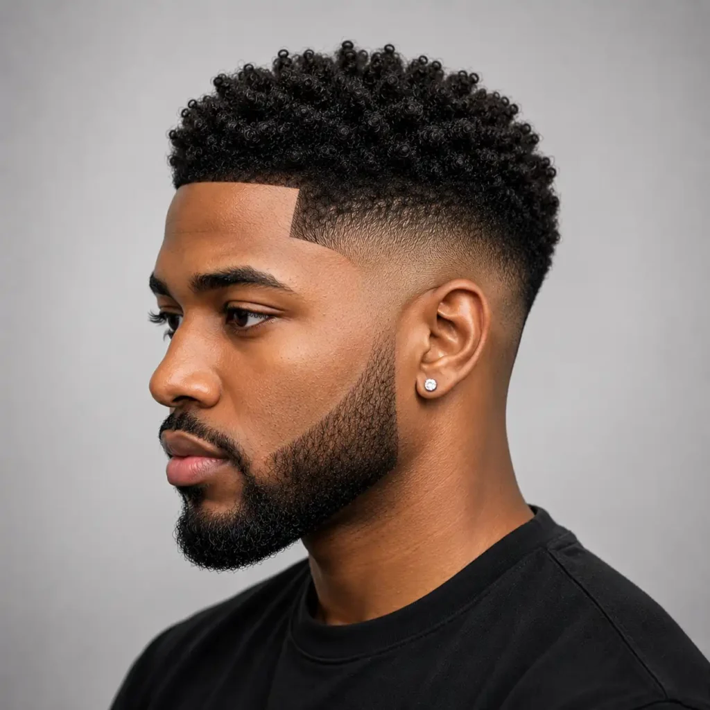 Mid fade Black men
