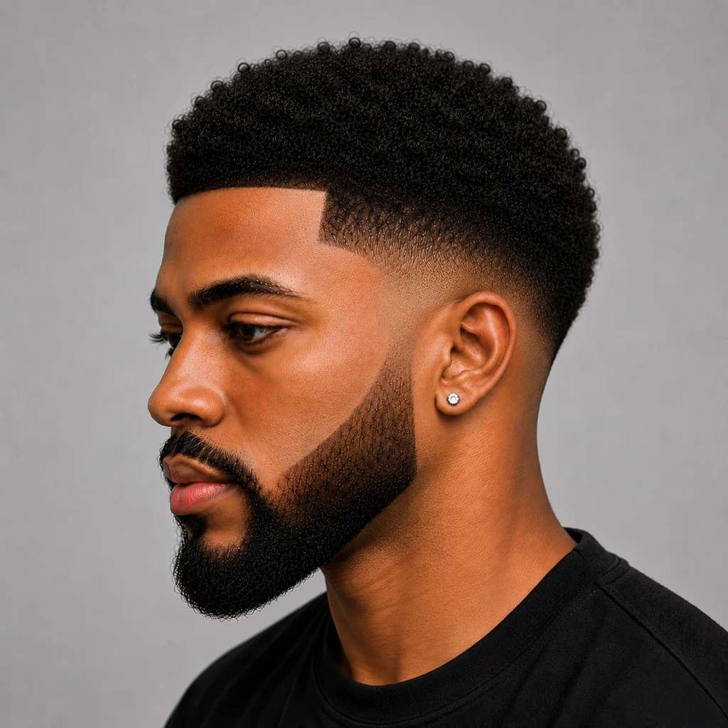 Short Afro Fade