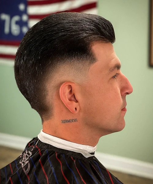 Slick Back Burst Fade
