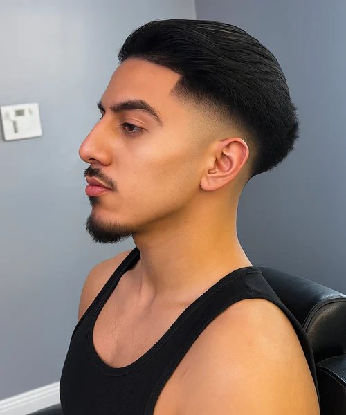 Slick Back High Taper Fade