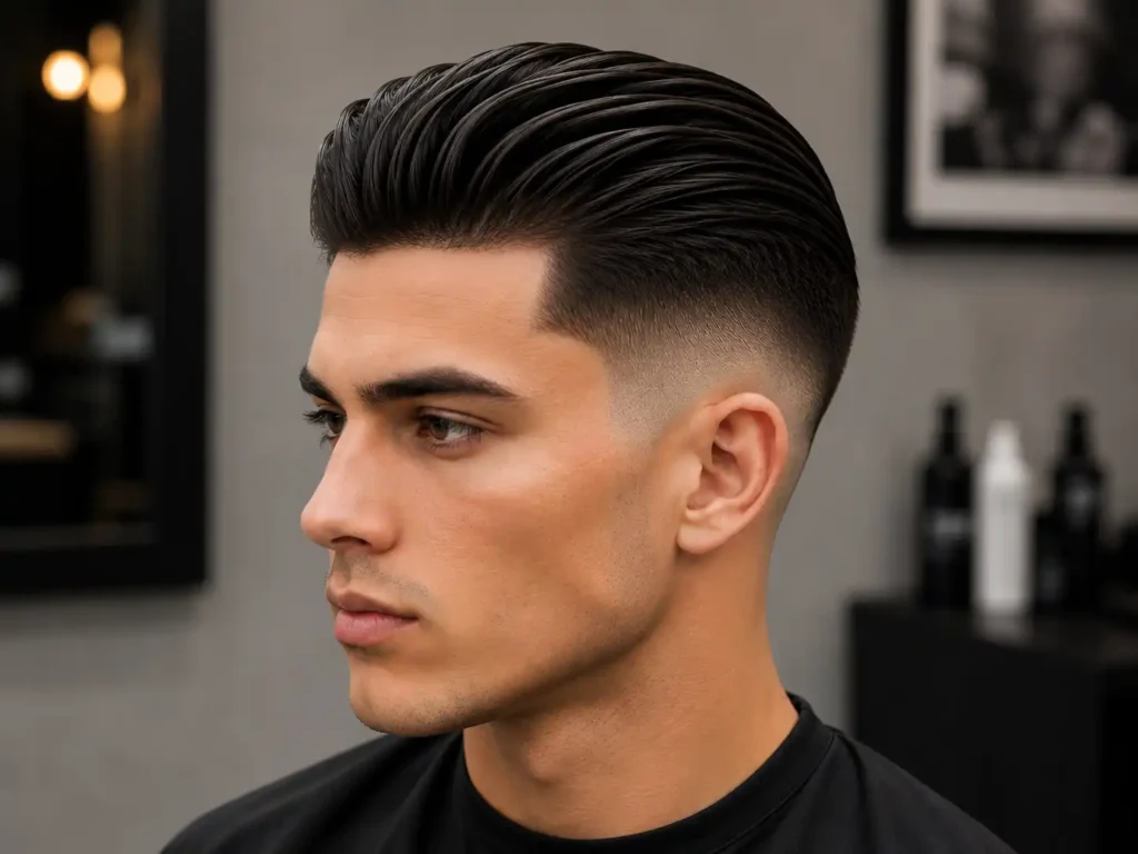 Slick Back Mid Fade