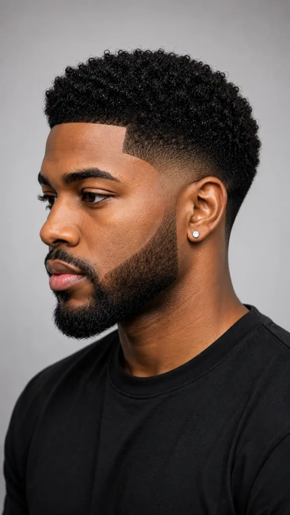 Temp fade Black men