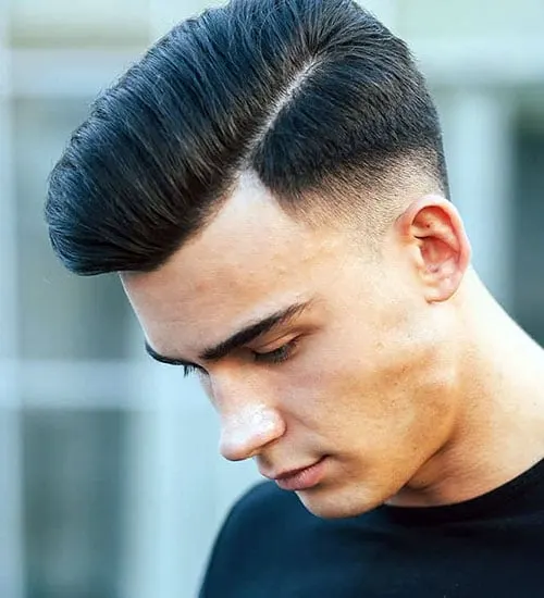 Comb Over Undercut Fade
