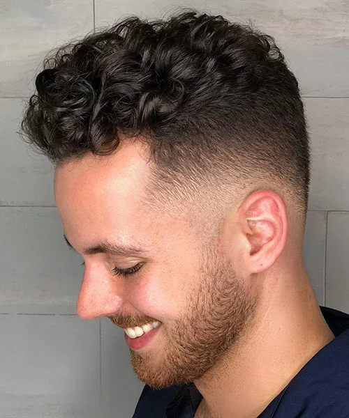 Curly Undercut Fade