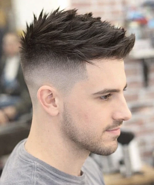 High Fade Spiky Hair