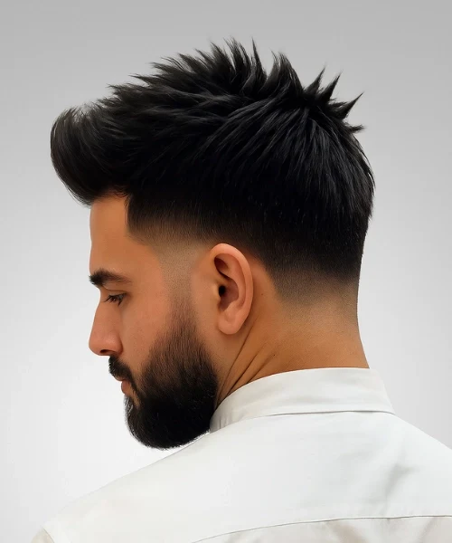 Low Fade Spiky Hair