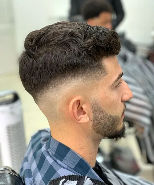 Messy Comb Over Fade