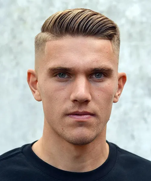 Mid Fade Comb Over