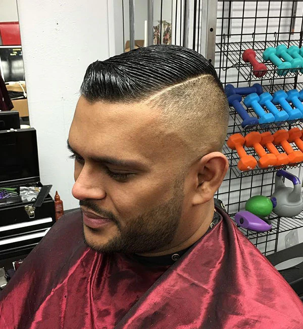 Military High Fade Comb Over