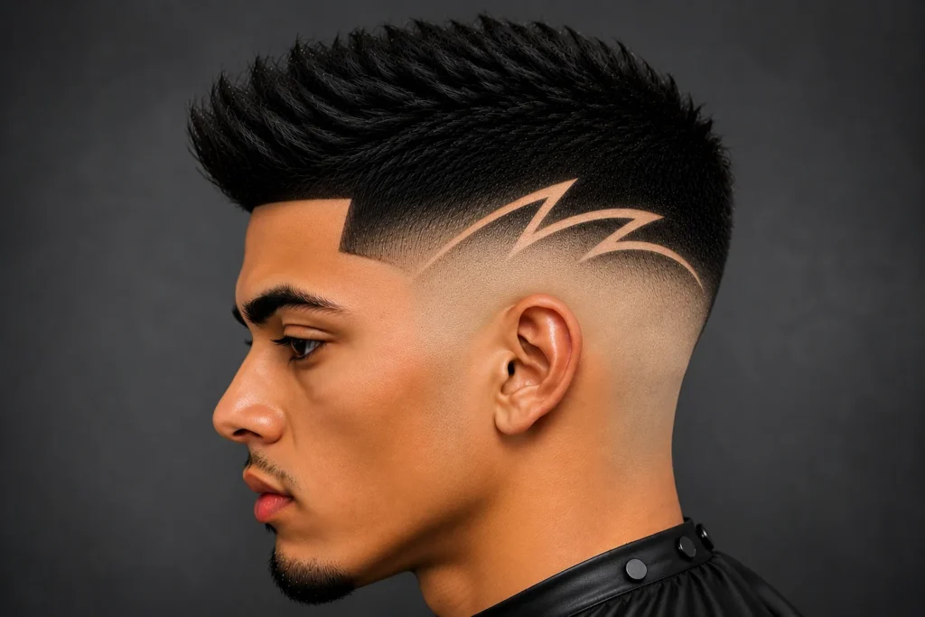 Skin Fade with Design