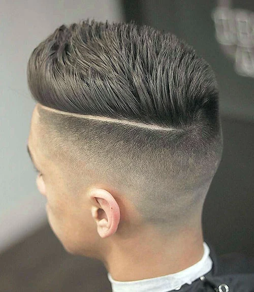 Spiky Hair With Hard Part