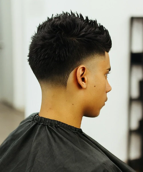Spiky Taper Fade
