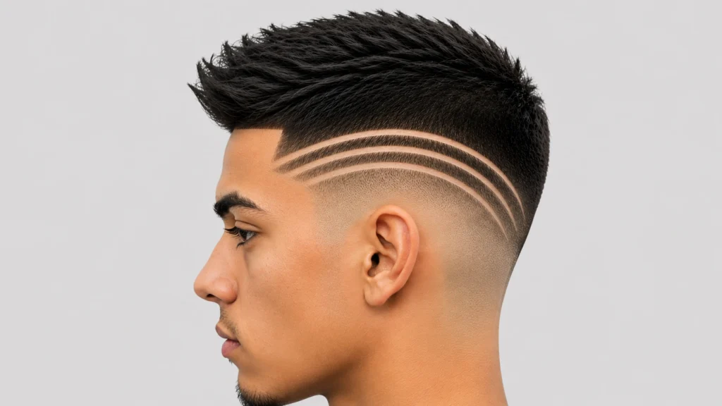 Triple Line Hair Design